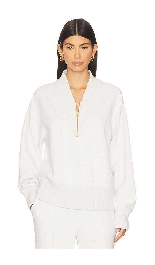 Sally Half Zip Sweatshirt in Ivory. - size L (also in M, S, XL, XS) - Varley - Modalova