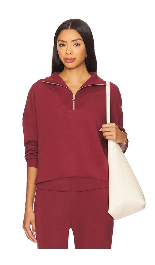 Hawley Half Zip Sweatshirt in Burgundy. - size L (also in M, S, XL, XS) - Varley - Modalova