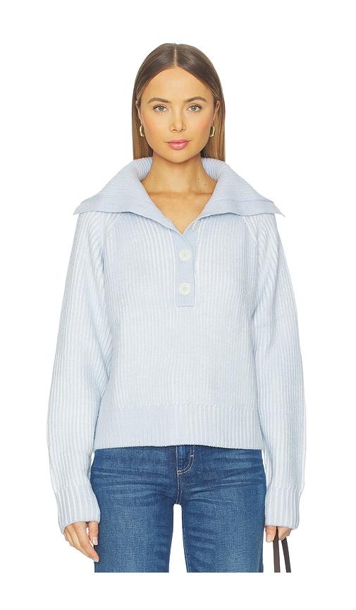 Varley Filey Plated Sweater In Blue