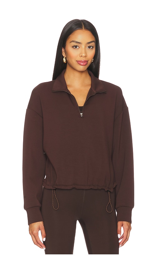 Varley Sian Cropped Half Zip Mid Layer