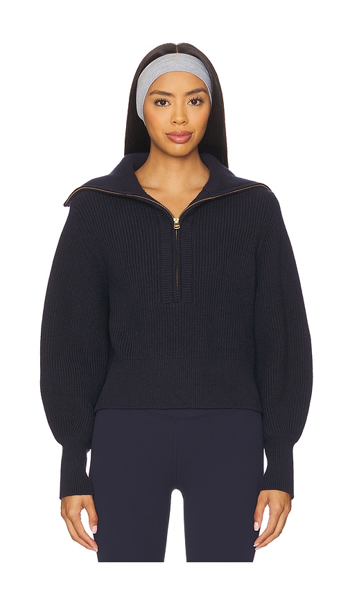 Varley Maura Half Zip Rib Knit