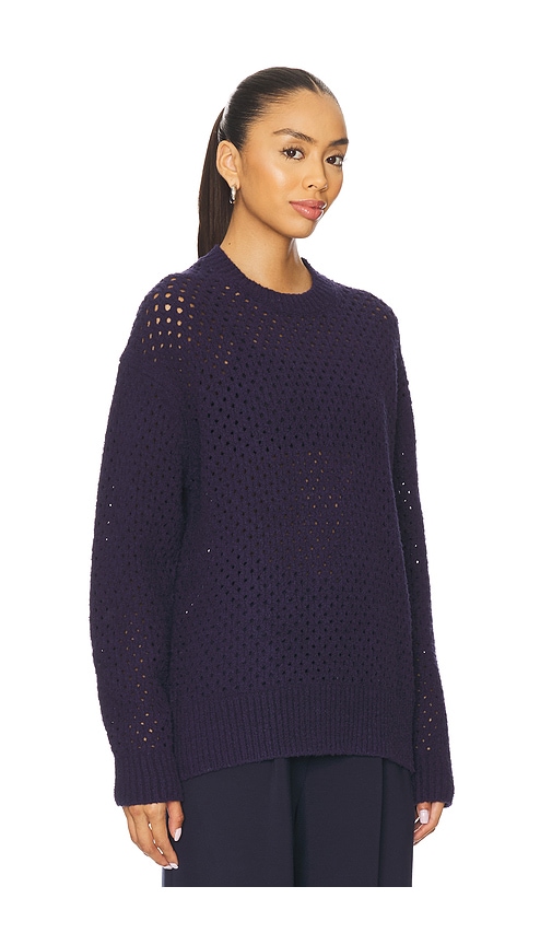 Varley Grady Boucle Knit Sweater In Blue