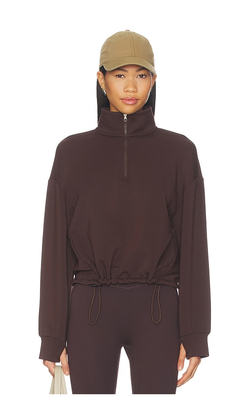Varley Sian Cropped Half Zip Midlayer
