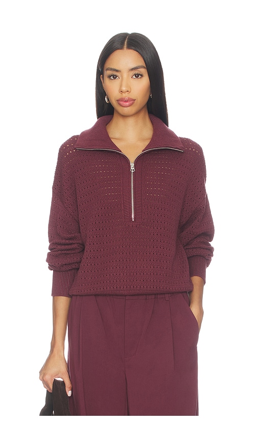 Varley Darla Half Zip Knit Sweater