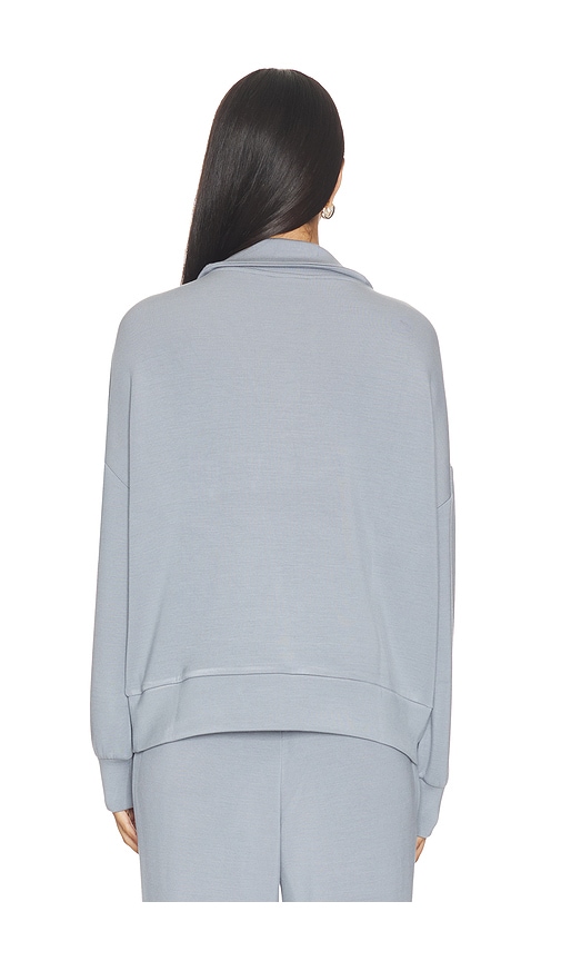  Varley Sweatshirt Mit Halbem Reissverschluss Hawley In Blue. Größe Xs. Also In S, M, L. 