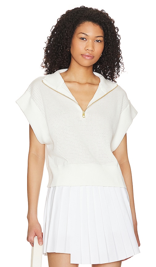 Varley Fulton Cropped Knit in White