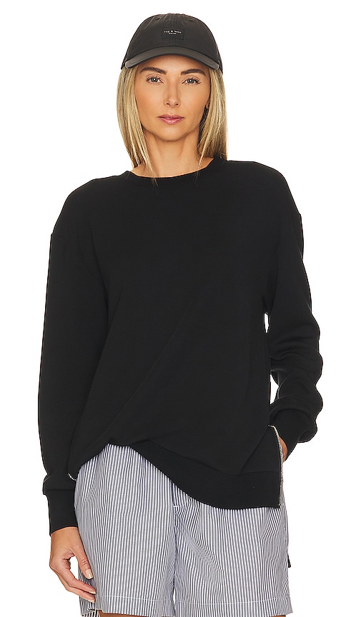 Shop Varley Charter Sweatshirt 2.0 In Black
