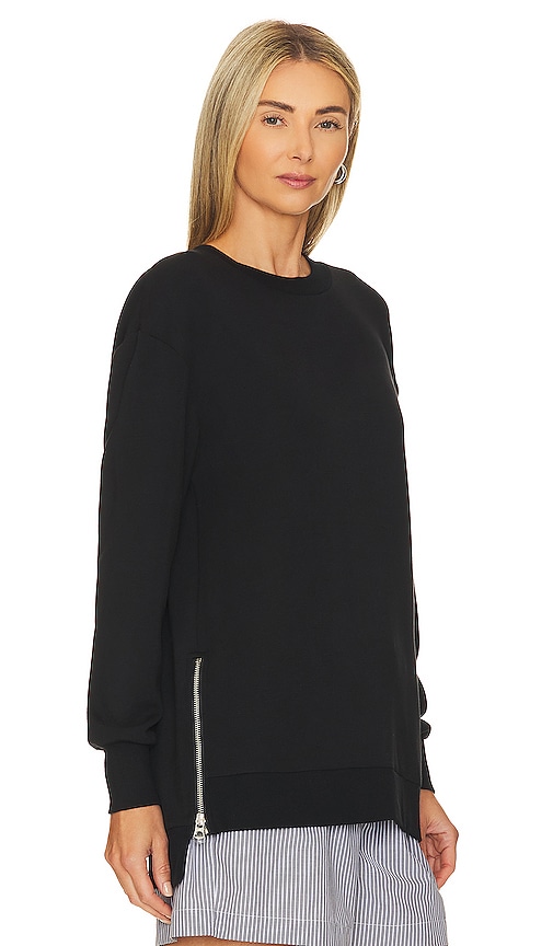 Shop Varley Charter Sweatshirt 2.0 In Black