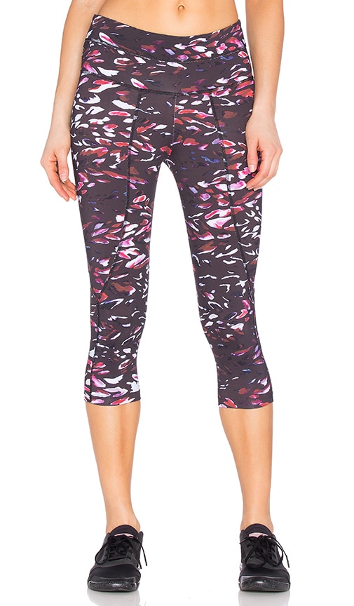 Varley Pico Tight Crop Legging in Tiger Lily