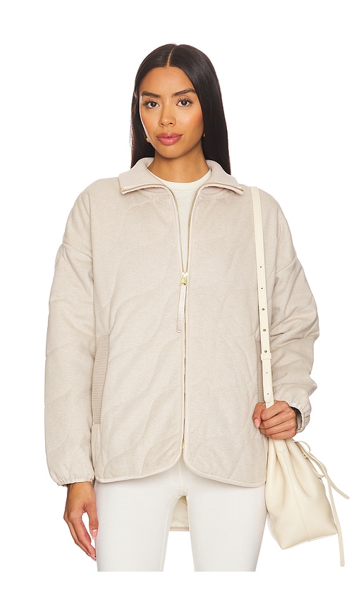 Varley Libby Plush Quilted Jacket in Tan Cover