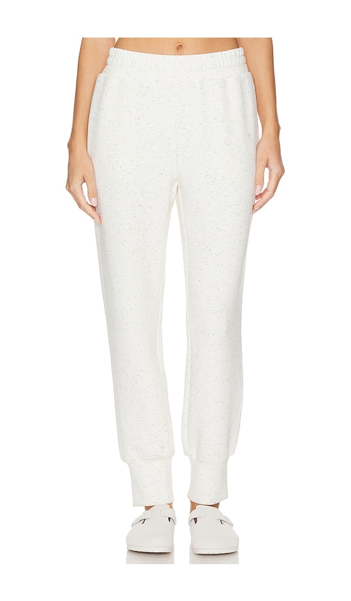 Shop Varley The Slim Cuff Sweatpant In Ivory