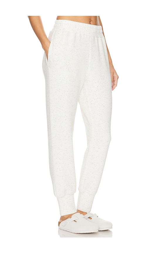 Shop Varley The Slim Cuff Sweatpant In Ivory