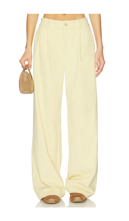 Varley Floris Wide Leg 29.5 Pant in Reed Yellow