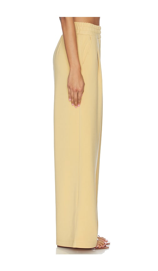  Varley Pantalon à Jambes Extra Larges The Extra Wide Leg Pant En Yellow. Taille L. Also En M, S, Xs. 