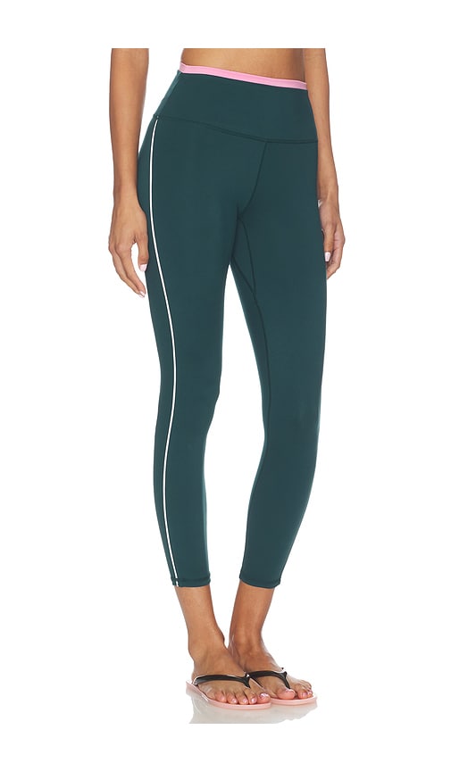 Varley Freesoft Contrast High Rise 25 Legging in Dark Green. - size L (also in M, XS)