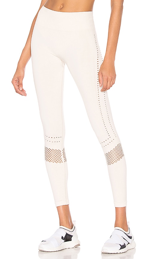 alo High Waist Airbrush Capri Legging in White