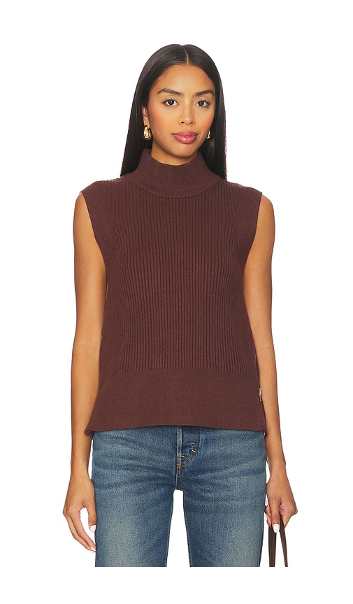 Lois High Neck Tank Top in Brown. - size L (also in M, S, XL, XS) - Varley - Modalova