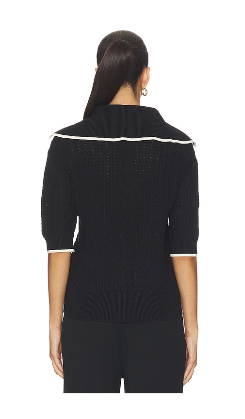  Varley Strick-poloshirt Mit Halbem Reissverschluss Arney In Black. Größe Xs. Also In S, M, Xl. 