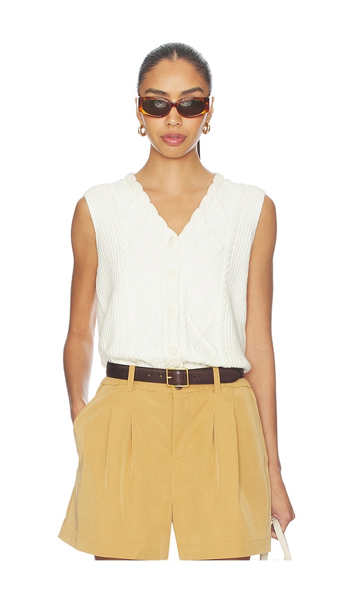 Varley Tatyana Cable Knit Vest Top