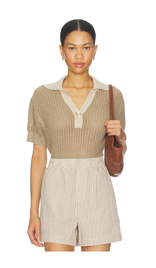 Varley Perrine Knit Polo Top