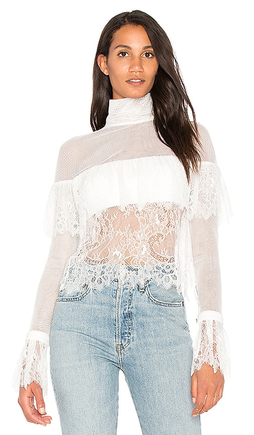 Off Shoulder Lace Blouse