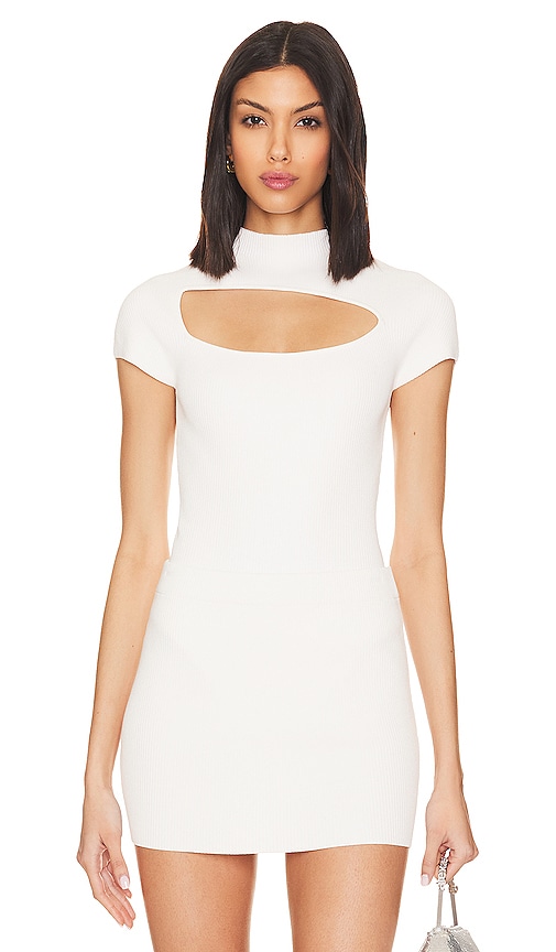 Victor Glemaud Cut Out Bodysuit in White