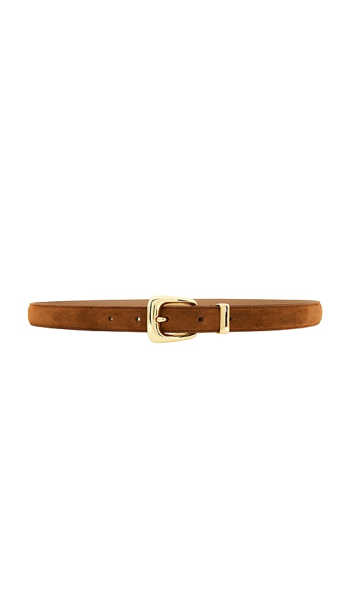 Veronica Beard Small Suede Arch Belt in Brown. - size L (also in M, S, XS)
