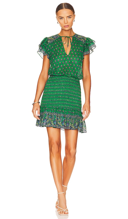 Veronica beard shop green dress