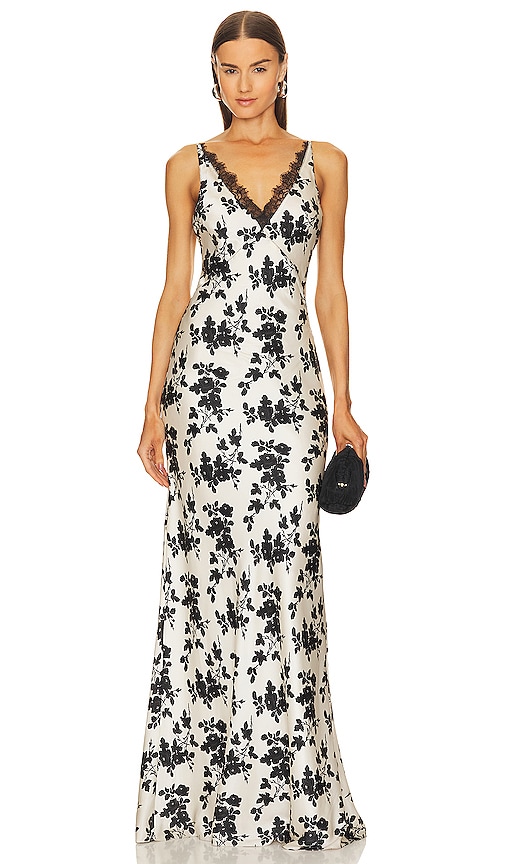 Veronica Beard Hamina Dress in Ivory & Black