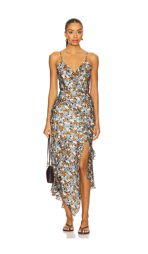 Avenel Dress in Brown,Blue. - size 0 (also in 00, 10, 12, 14, 16, 2, 4, 6, 8) - Veronica Beard - Modalova