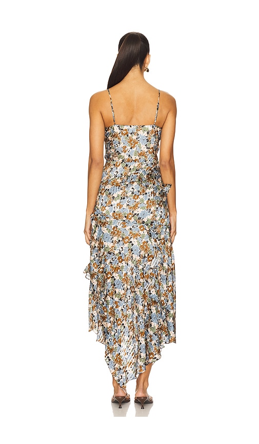  Veronica Beard Midi-kleid Avenel In Brown,blue. Größe 0. Also In 8, 12, 16. 