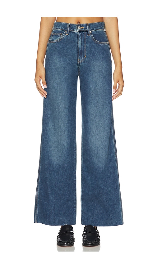 Veronica Beard Taylor Cropped Wide Leg In Blue