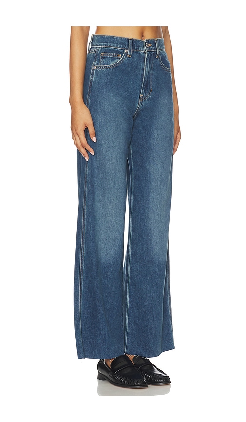 Veronica Beard Taylor Cropped Wide Leg In Blue
