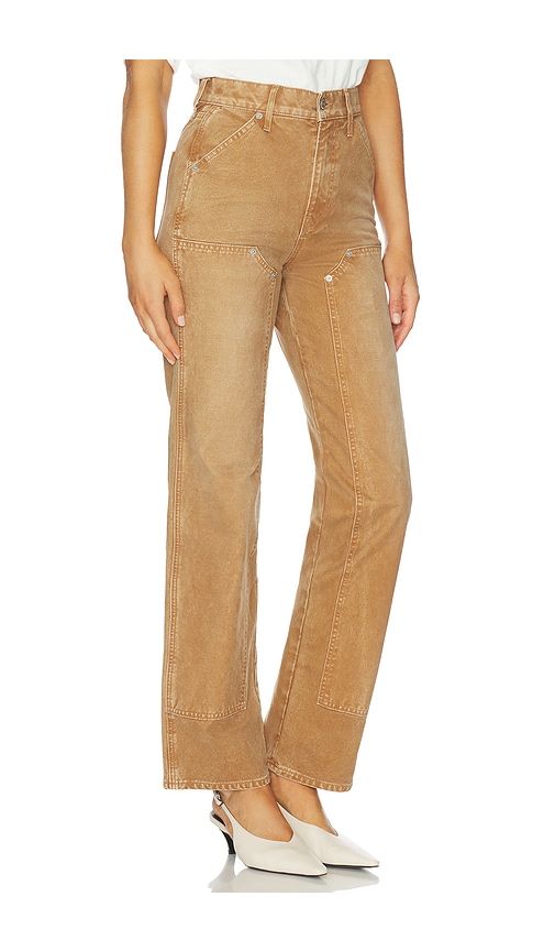 Veronica Beard Dylan High Rise Straight Leg In Brown