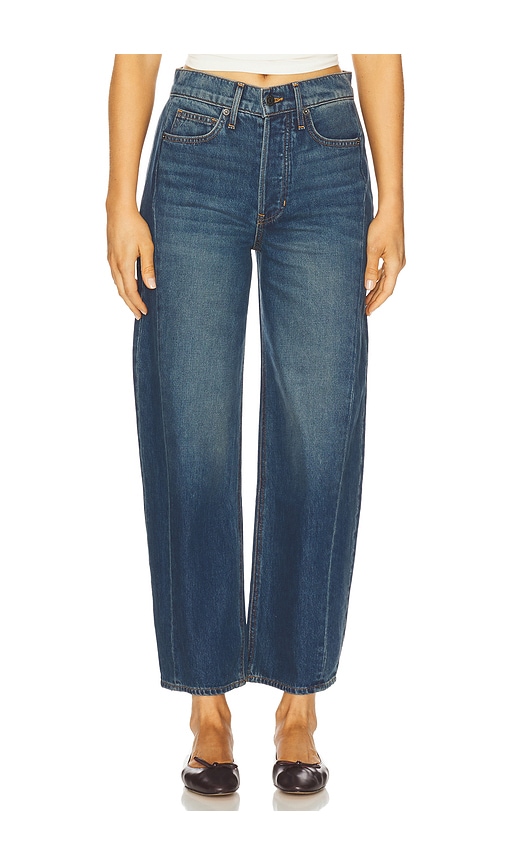 Veronica Beard Ryder High Rise Barrel Leg In Blue