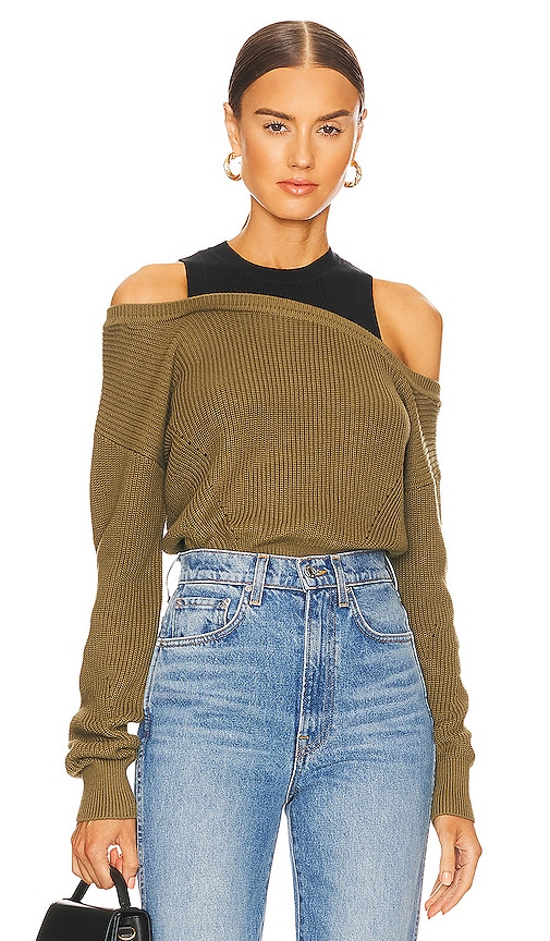Veronica Beard Prescott Sweater in Army