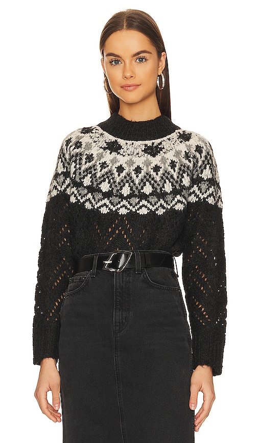 VERONITA SWEATER, COCONUT SPICY SOCIALITE JACQUARD