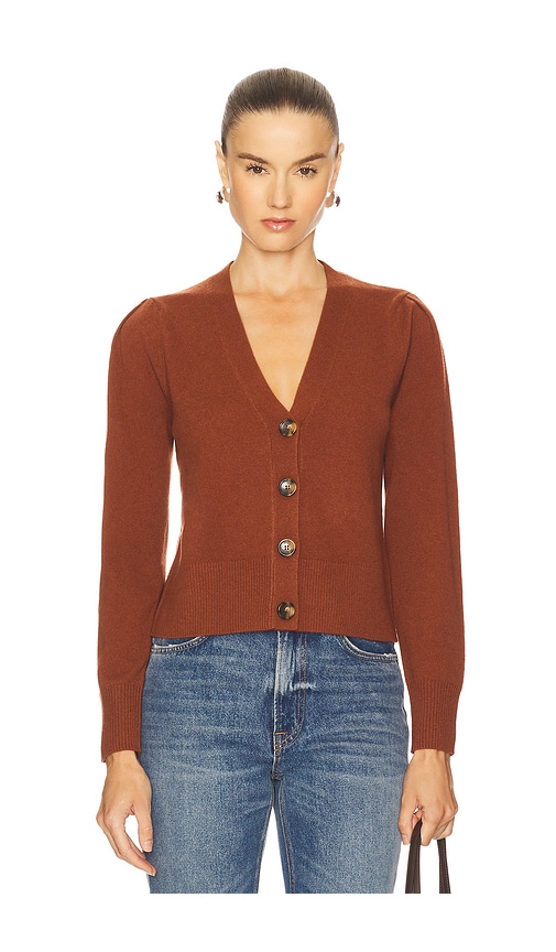 Veronica Beard Solene Cashmere Cardigan In Brown