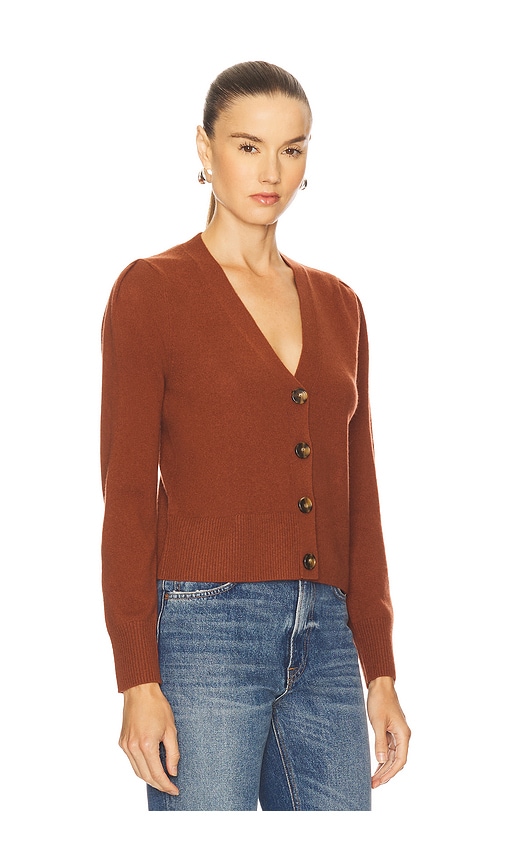 Veronica Beard Solene Cashmere Cardigan In Brown
