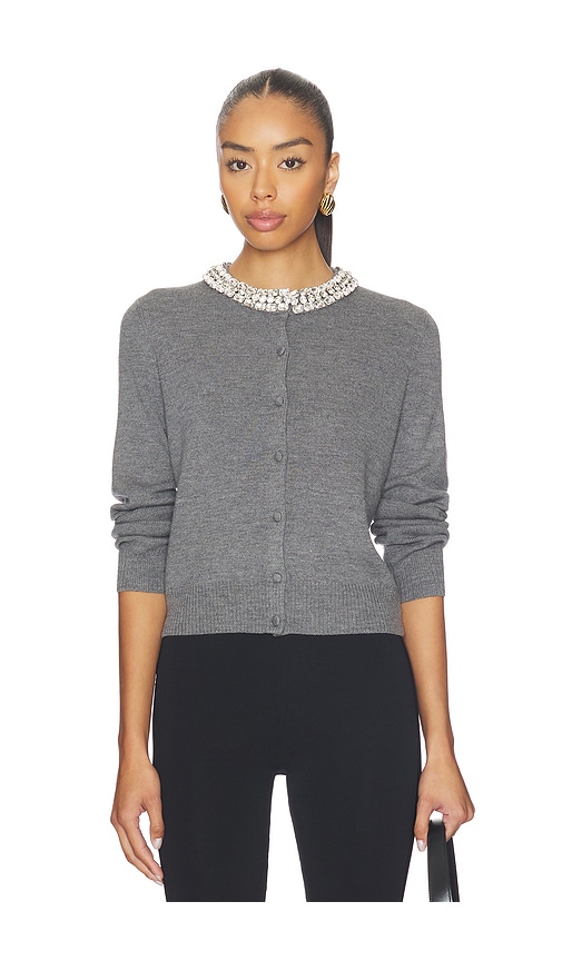 Veronica Beard Daro Cardigan In Gray