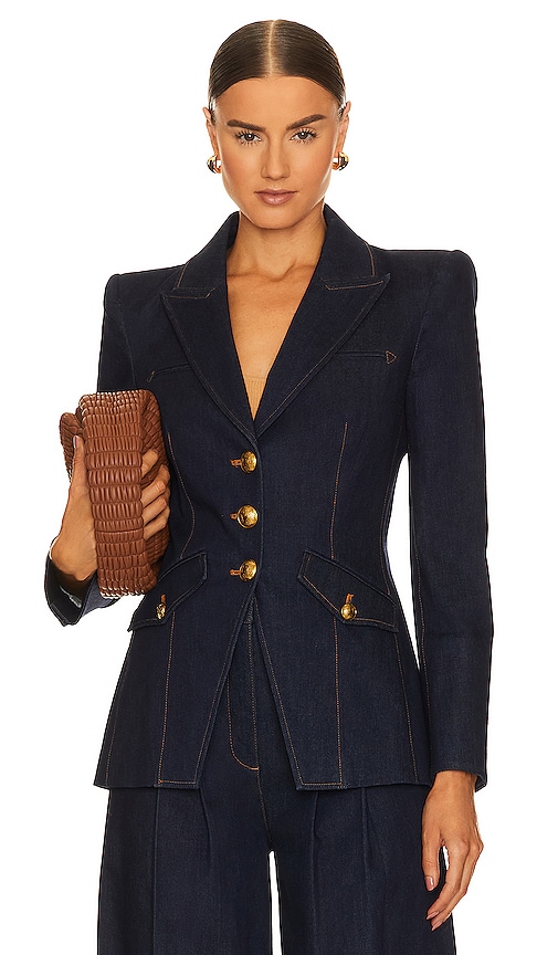 Veronica Beard Anoki Dickey Jacket in Dark Oxford