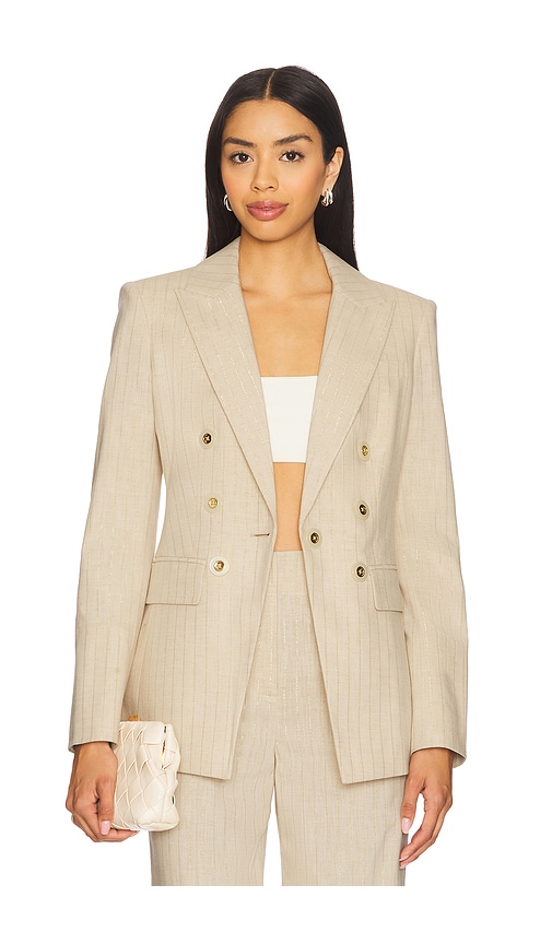 Gaya Dickey Jacket in Neutral. - size 0 (also in 00, 10, 2, 4, 6, 8) - Veronica Beard - Modalova