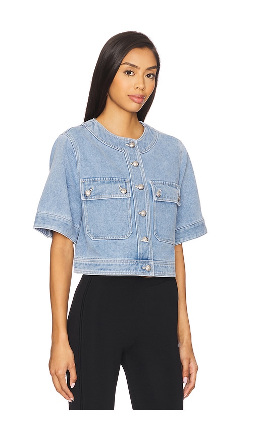 Shop Veronica Beard Elias Short Sleeve Jacket
