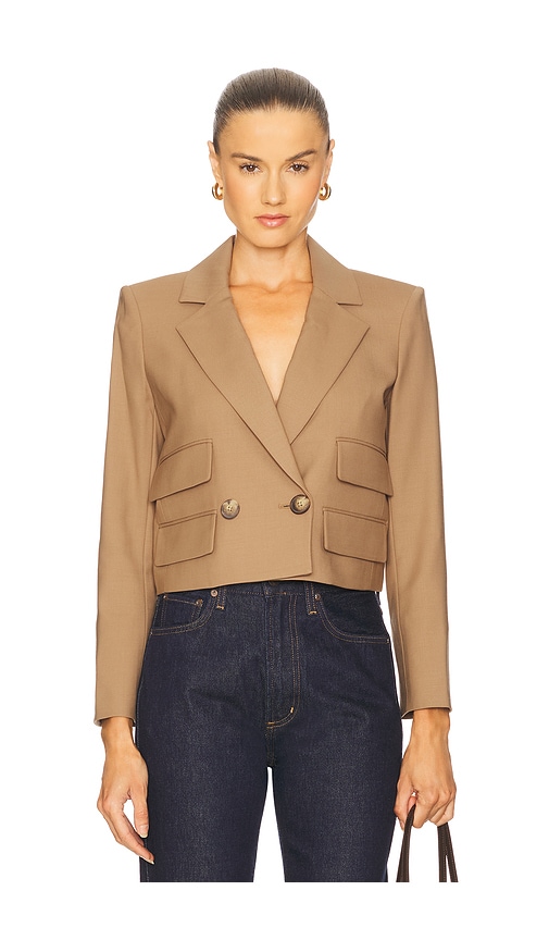 Wilkie Jacket in Tan. - size 0 (also in 10, 2, 4, 6, 8) - Veronica Beard - Modalova
