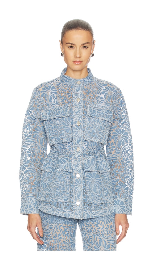 Veronica Beard Lane Jacket W/ Burnout Floral