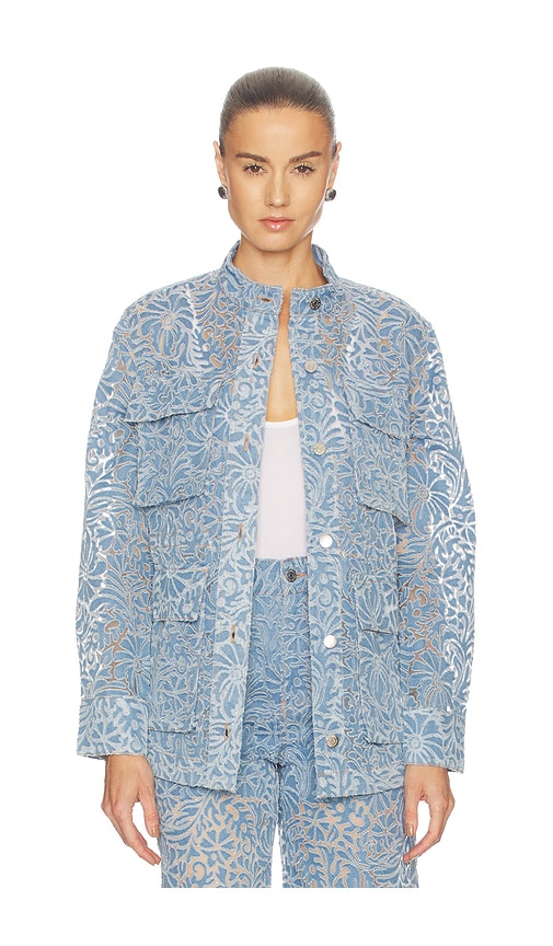 Veronica Beard Lane Jacket W/ Burnout Floral | Thumbnail 2 Veronica Beard Lane Jacket W/ Burnout Floral | Thumbnail 2