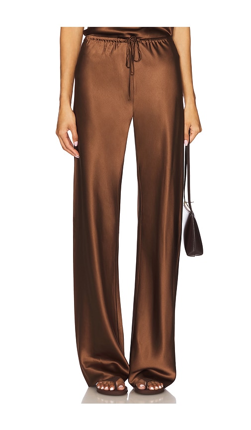 Billie Pant in Chocolate. - size L (also in M, S, XL, XS) - Veronica Beard - Modalova