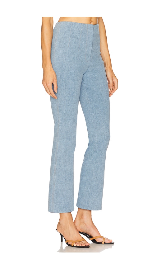 Veronica Beard Flared Hawthorne Trousers In Blue