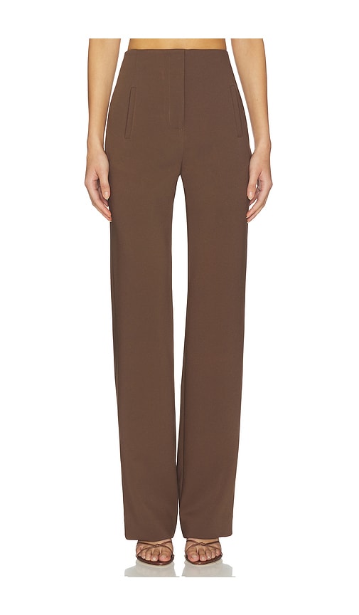 Veronica Beard Carys Pant in Walnut