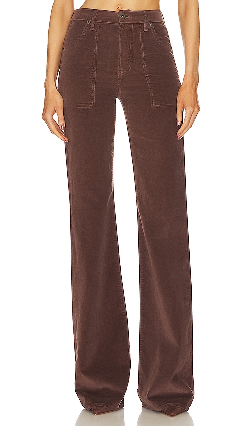 Camila Ribbed Flared Trousers In Camel – Vivichi Limited
